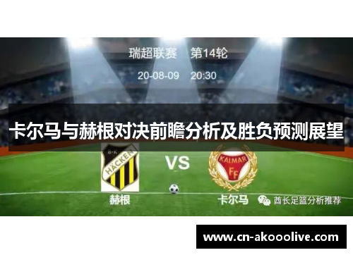 卡尔马与赫根对决前瞻分析及胜负预测展望